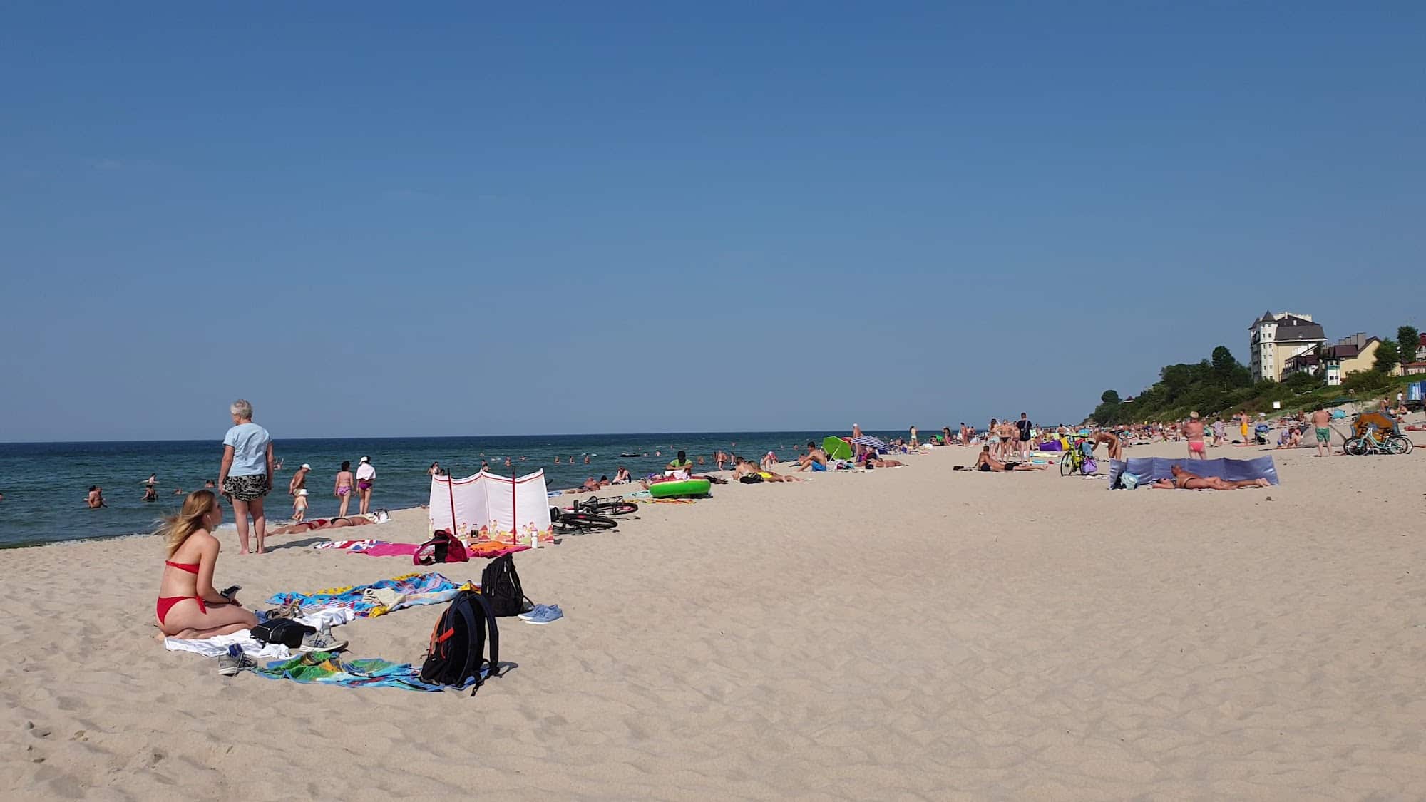 Центральный пляж Зеленоградск